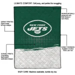 new york jets dot illusion green quilt blanket best selling