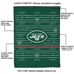 new york jets handdrawn stripes green quilt blanket best selling