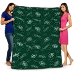 new york jets solid classic green quilt blanket best selling