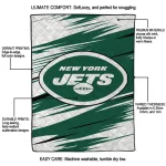 new york jets wild lines green white quilt blanket best selling