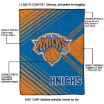 new york knicks arrow layers blue quilt blanket best selling