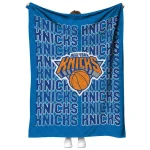 new york knicks bold red blue quilt blanket best selling