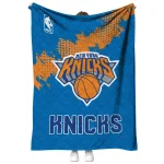 new york knicks nba grunge blue quilt blanket best selling