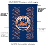 new york mets bold red blue quilt blanket best selling