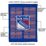 new york rangers bold red blue quilt blanket best selling