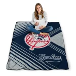 new york yankees arrow layers navy quilt blanket best selling