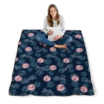 new york yankees solid classic navy quilt blanket best selling