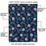 new york yankees solid classic navy quilt blanket best selling
