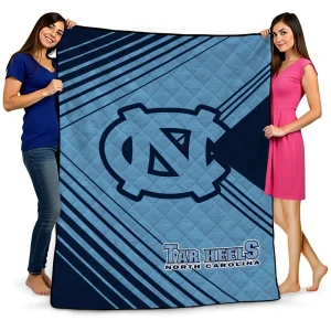north carolina tar heels arrow layers light blue quilt blanket best selling