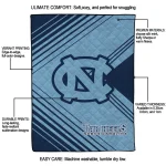 north carolina tar heels arrow layers light blue quilt blanket best selling