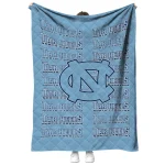 north carolina tar heels bold red light blue quilt blanket best selling