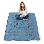 north carolina tar heels bold red light blue quilt blanket best selling