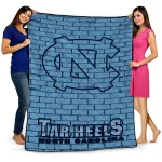 North Carolina Tar Heels Brick Grid Light Blue Quilt Blanket 1 north carolina tar heels brick grid light blue quilt blanket best selling