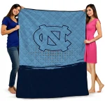 north carolina tar heels dot illusion light blue quilt blanket best selling