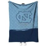 north carolina tar heels dot illusion light blue quilt blanket best selling