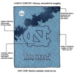 north carolina tar heels paint trail light blue quilt blanket best selling
