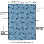 north carolina tar heels solid classic light blue quilt blanket best selling