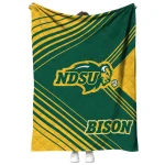 north dakota state bison arrow layers green quilt blanket best selling