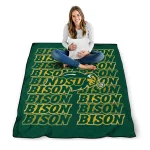 north dakota state bison bold red green quilt blanket best selling