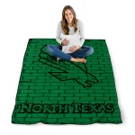 north texas mean green brick grid green quilt blanket best selling