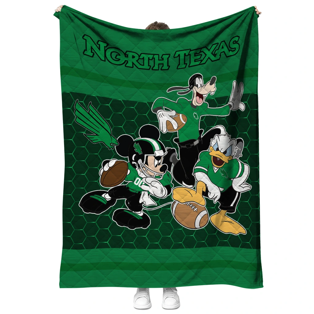 north texas mean green disney football green quilt blanket fashion forward north texas mean green disney football green quilt blanket fashion forward