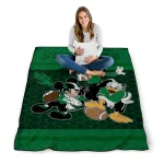 north texas mean green disney football green quilt blanket best selling