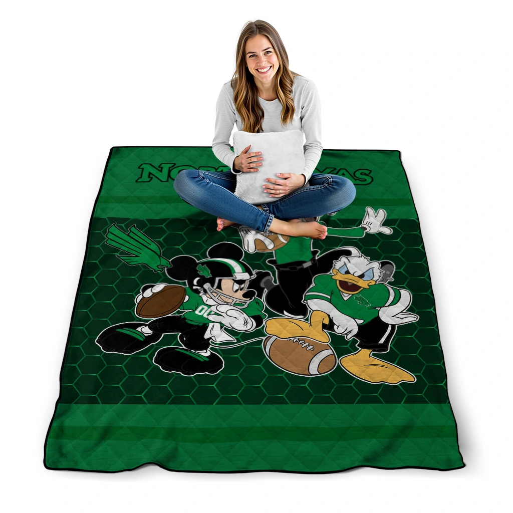 north texas mean green disney football green quilt blanket high quality north texas mean green disney football green quilt blanket high quality