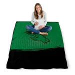 north texas mean green dot illusion green quilt blanket best selling