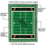 north texas mean green mickey player green quilt blanket best selling