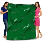 north texas mean green sketch lines green quilt blanket best selling