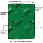 north texas mean green sketch lines green quilt blanket best selling