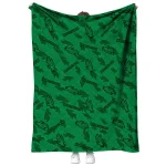 north texas mean green solid classic green quilt blanket best selling