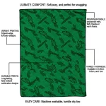 north texas mean green solid classic green quilt blanket best selling