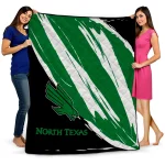 north texas mean green stroke art green white quilt blanket best selling