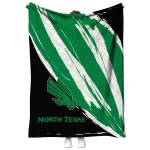 north texas mean green stroke art green white quilt blanket best selling
