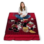 northern illinois huskies disney football red quilt blanket best selling