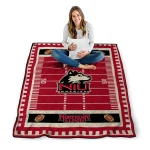 northern illinois huskies mickey player red quilt blanket best selling