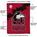 northern illinois huskies paint trail red quilt blanket best selling