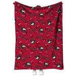northern illinois huskies solid classic red quilt blanket best selling