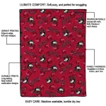 northern illinois huskies solid classic red quilt blanket best selling