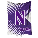 northwestern wildcats arrow layers purple quilt blanket best selling