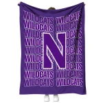 northwestern wildcats bold red purple quilt blanket best selling
