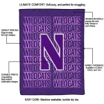 northwestern wildcats bold red purple quilt blanket best selling