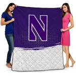 northwestern wildcats dot illusion purple quilt blanket best selling