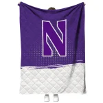 northwestern wildcats dot illusion purple quilt blanket best selling
