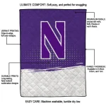 northwestern wildcats dot illusion purple quilt blanket best selling