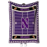 northwestern wildcats mickey player purple quilt blanket best selling