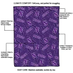 northwestern wildcats solid classic purple quilt blanket best selling