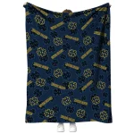 notre dame fighting irish solid classic navy quilt blanket best selling