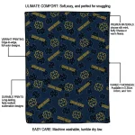 notre dame fighting irish solid classic navy quilt blanket best selling